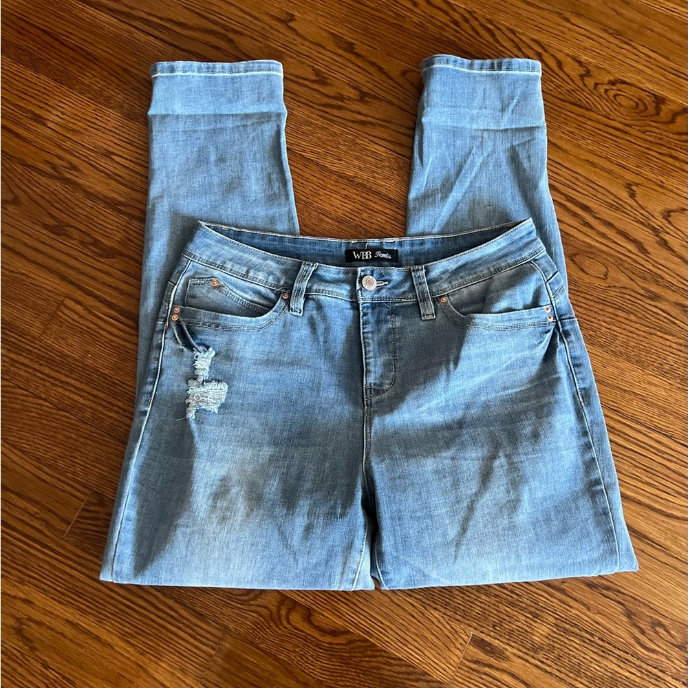 Royalty for Me Light Blue Distressed Women's Jeans